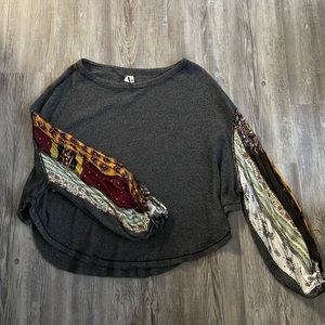 Free People Flowy Long Sleeve Shirt